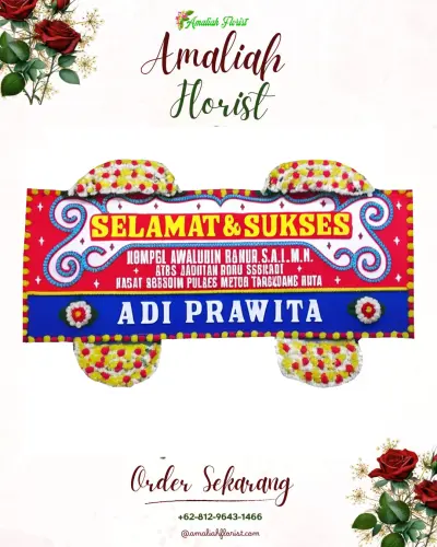 Karangan Bunga Ucapan Selamat di Ome